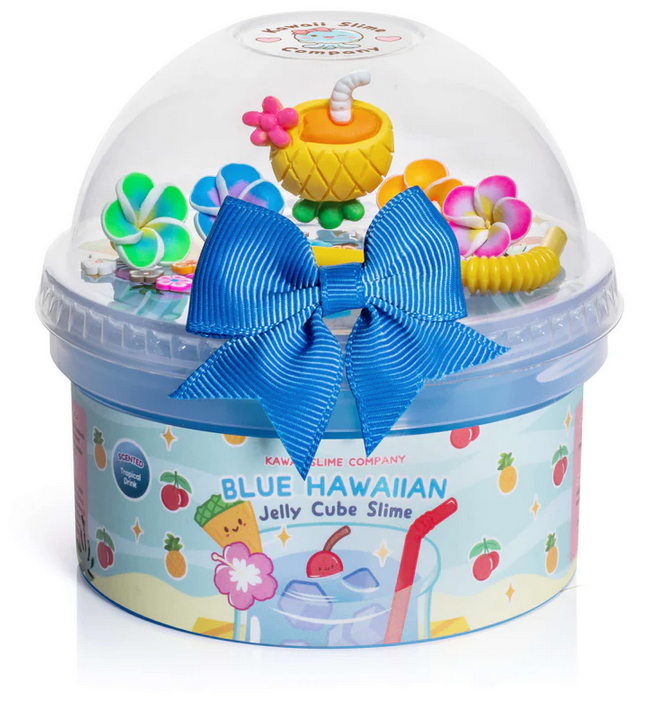 Kawaii Blue Hawaiian Jelly Slime