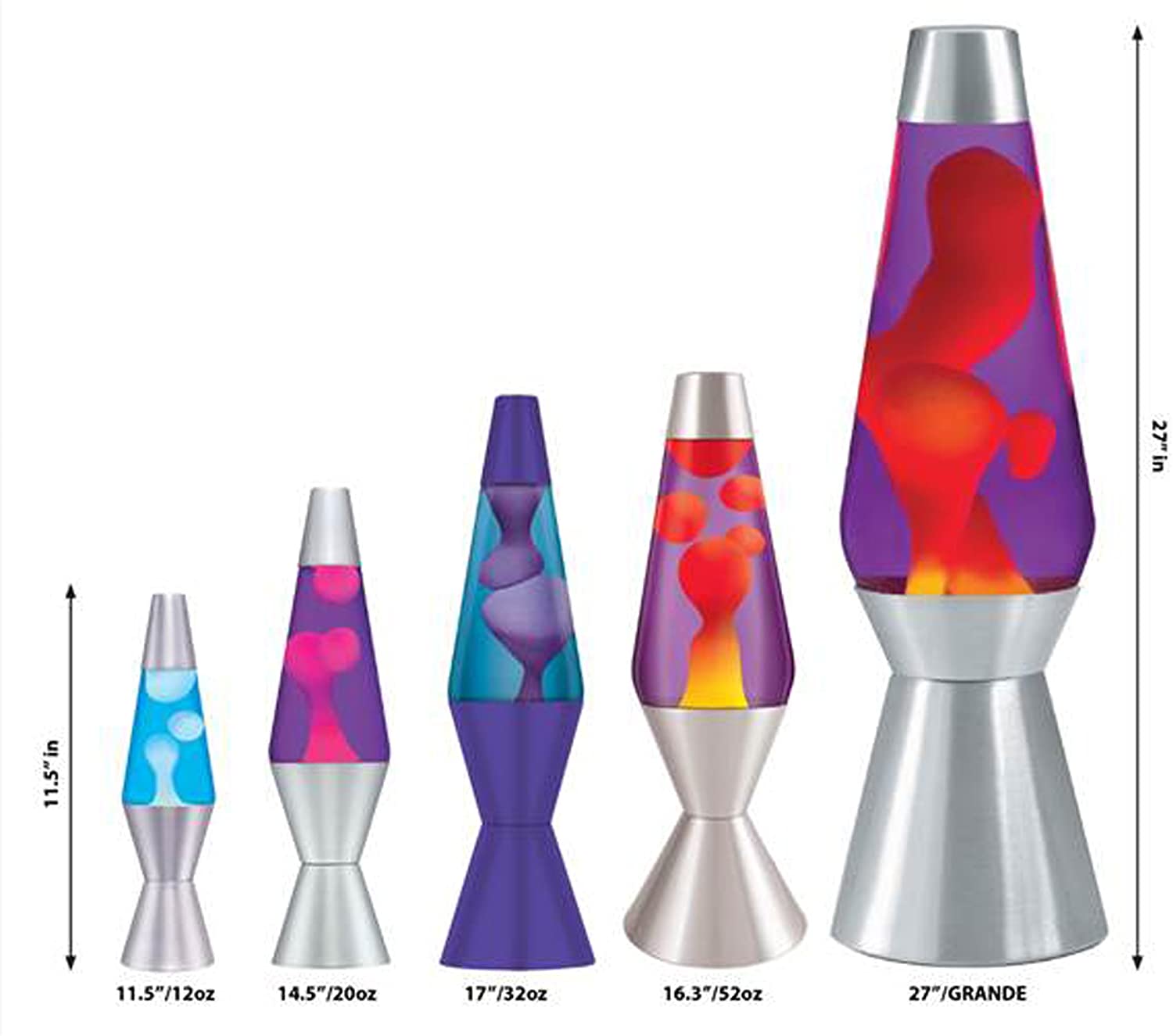 Lava Lamp 14.5^ Ast