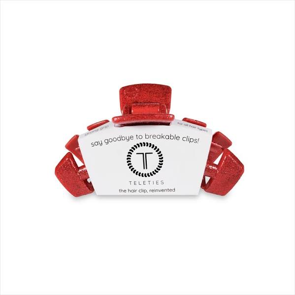 Red Glitter Tiny Classic Clip