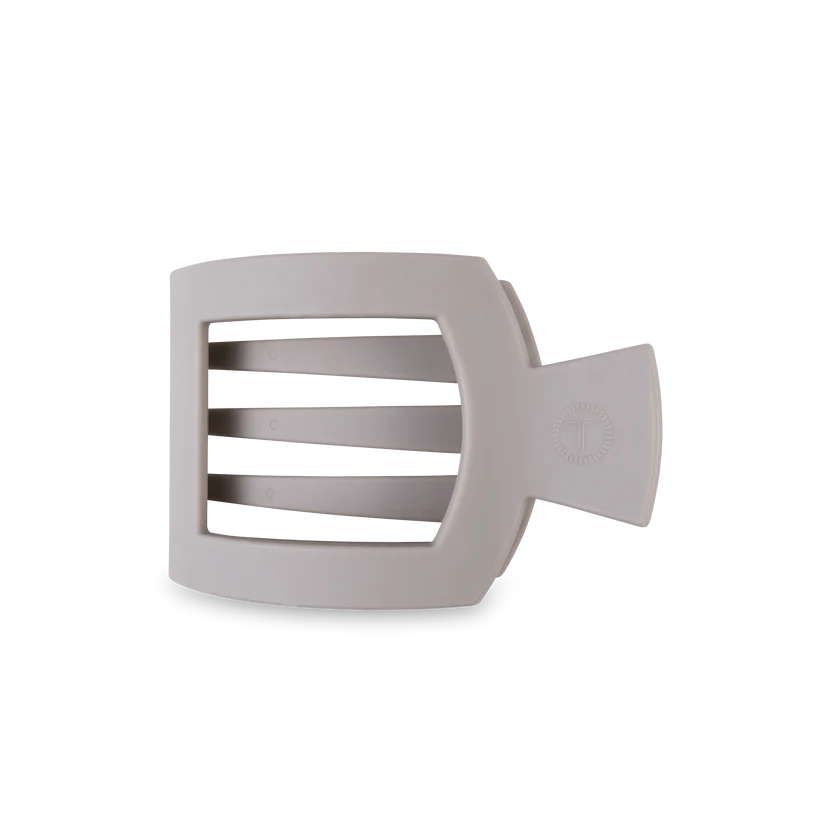 Silver Flames Medium Square Flat Clip