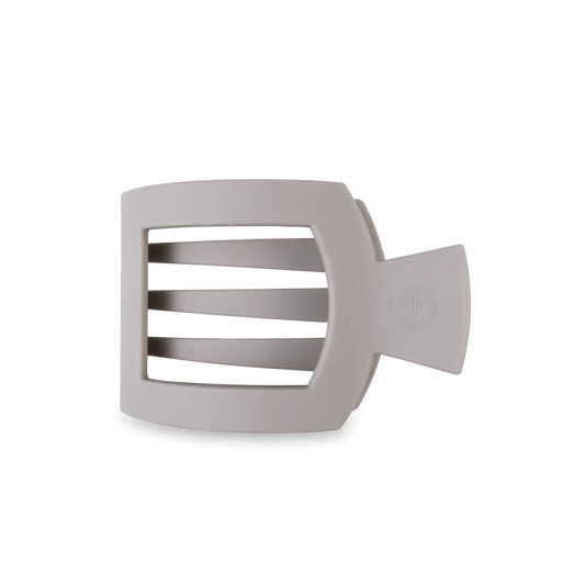 Silver Flames Medium Square Flat Clip