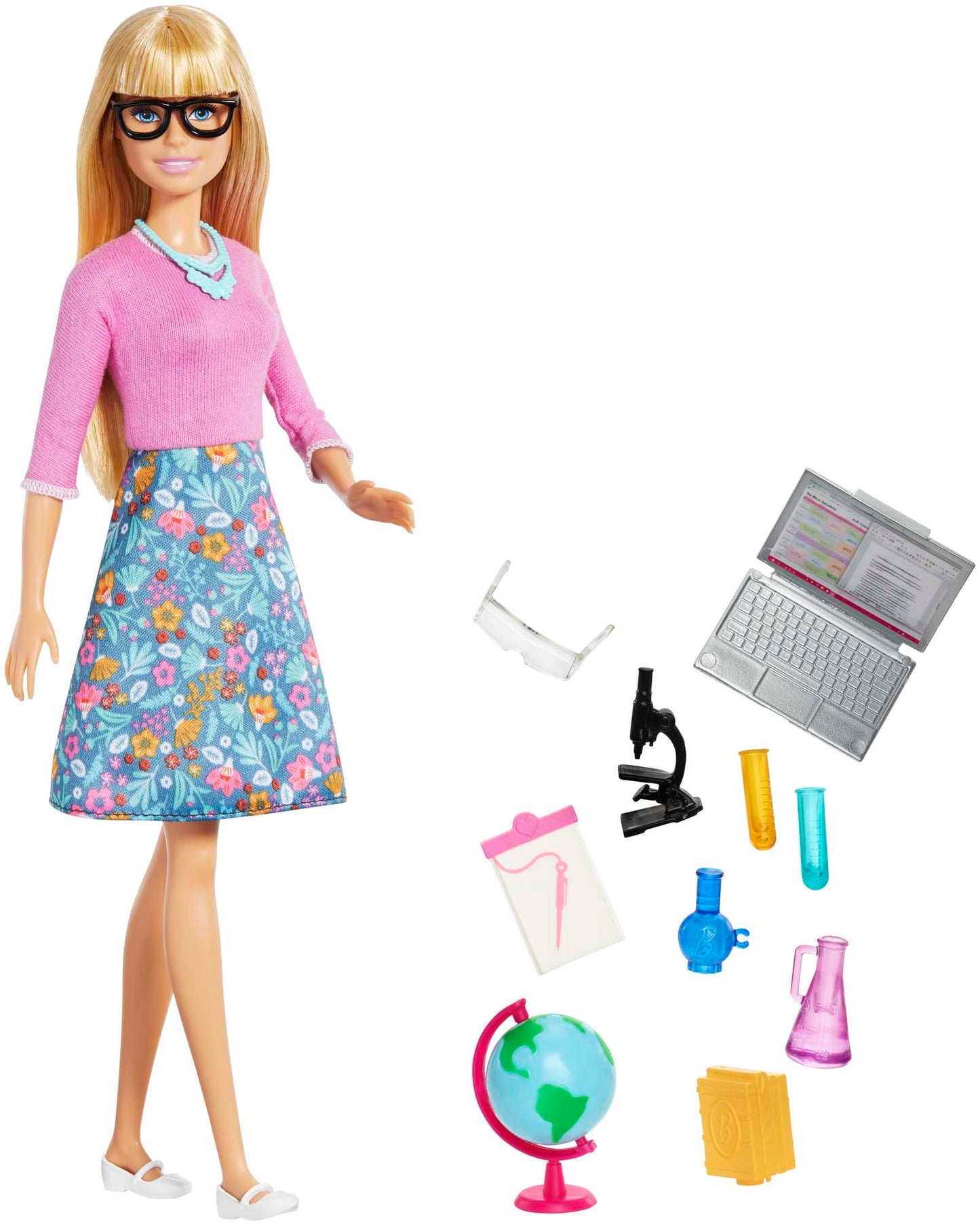 Barbie Teacher Doll with Glasses