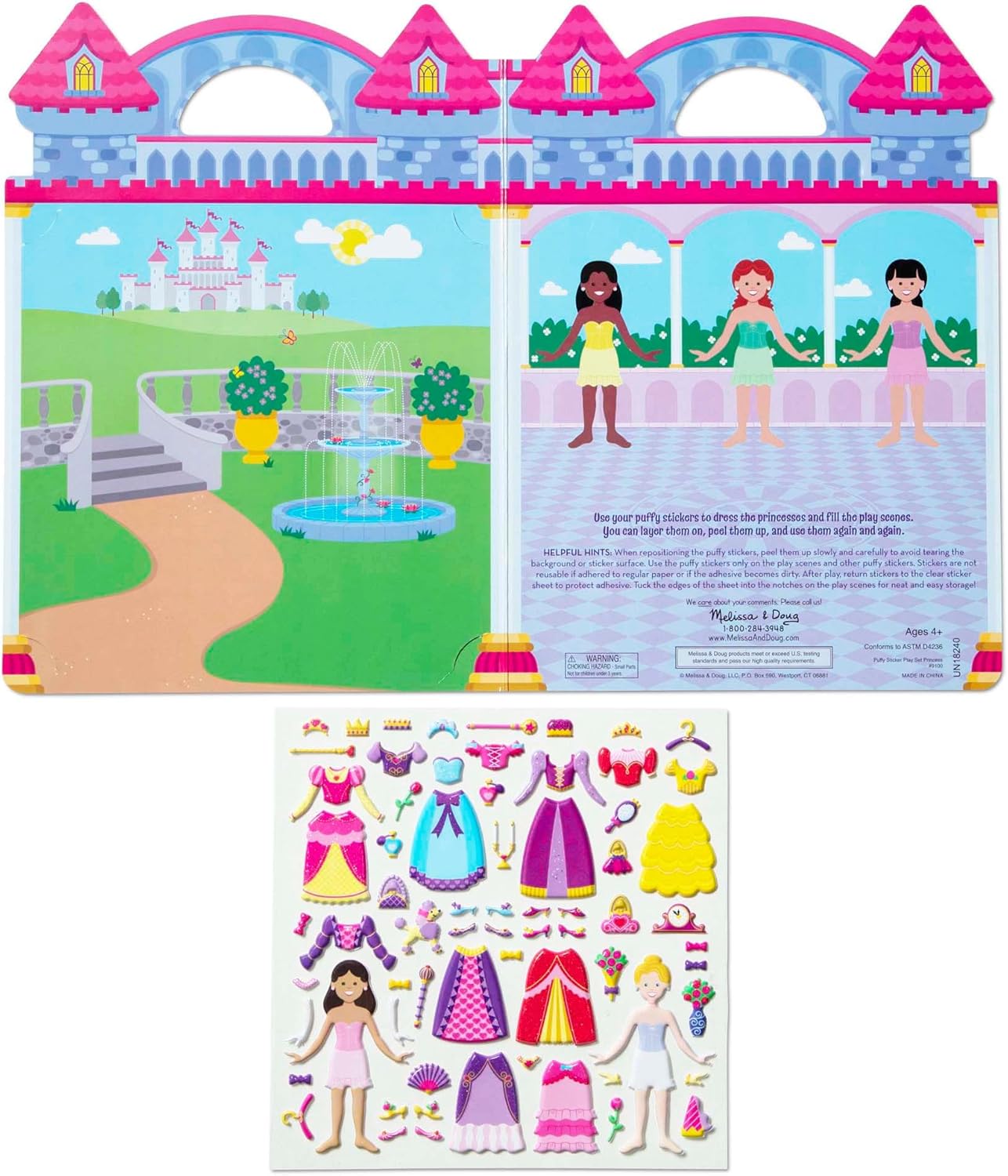 Puffy Princess Stickers