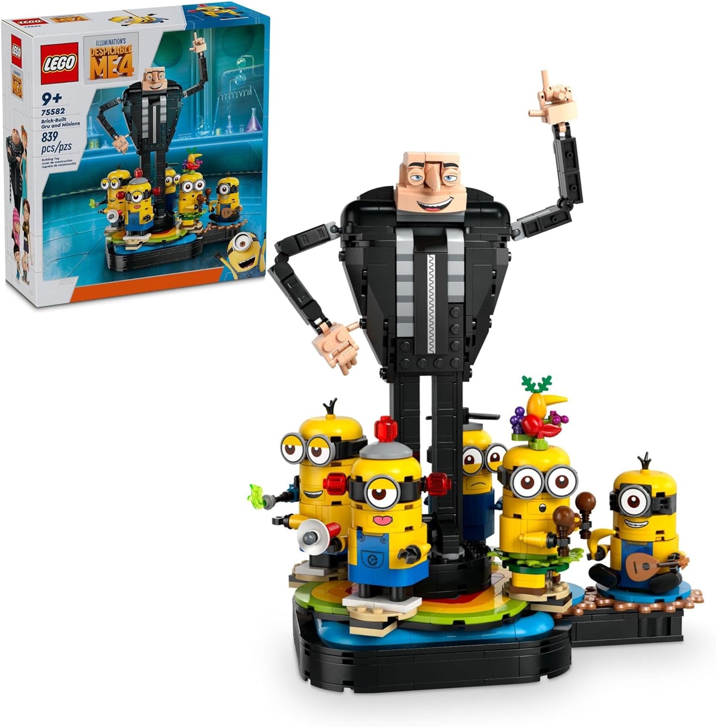 Brick Built Gru & Minions