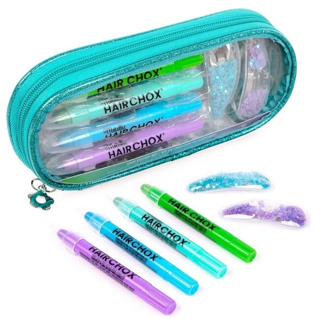 Hair Chox Turquoise Pouch