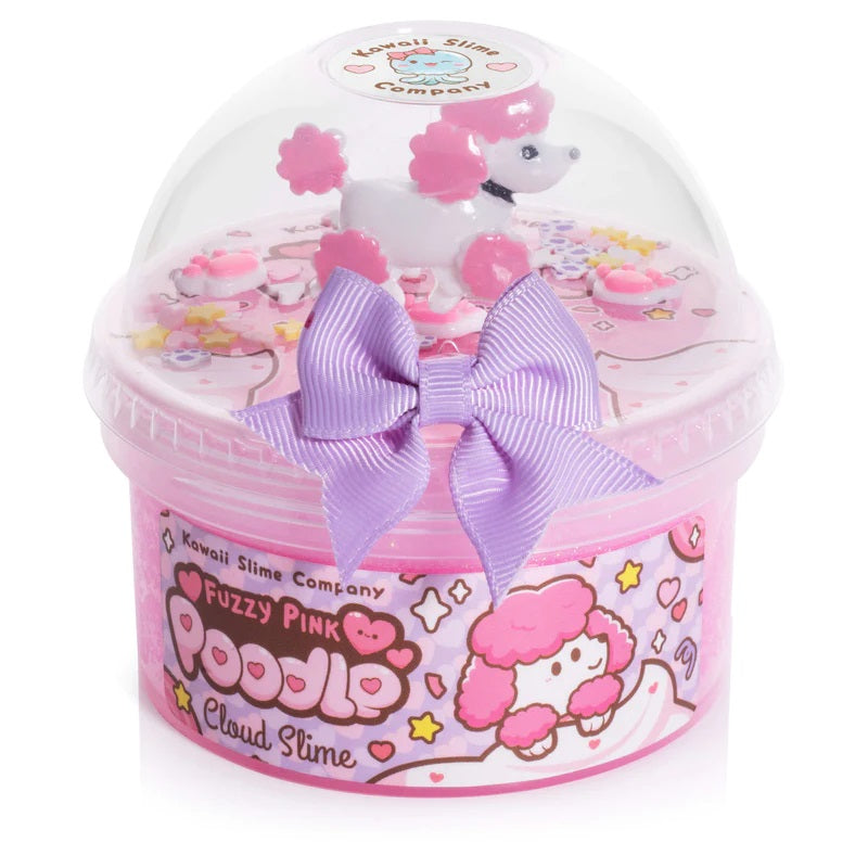 Kawaii Fuzzy Pink Poodle Cloud Slime