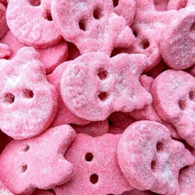 Bubs Cool Raspberry Foam Skulls