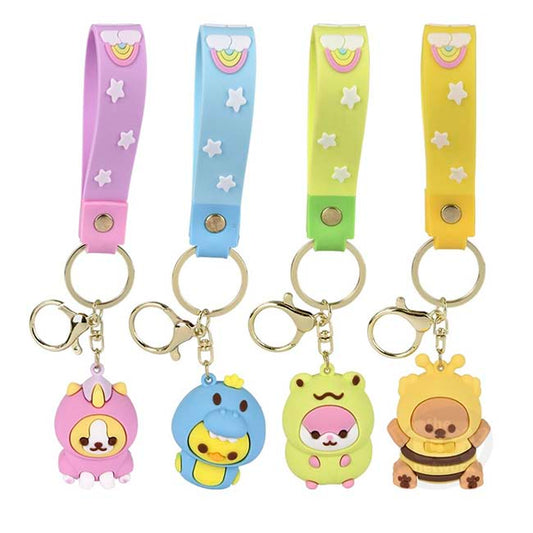 Kawaii Animal Wristlet Clip on