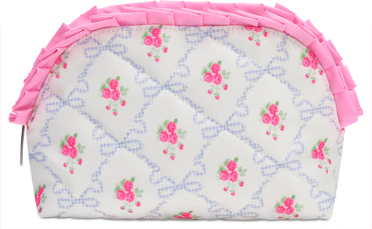 Cosmetic Bag Oval Ditsy Floral