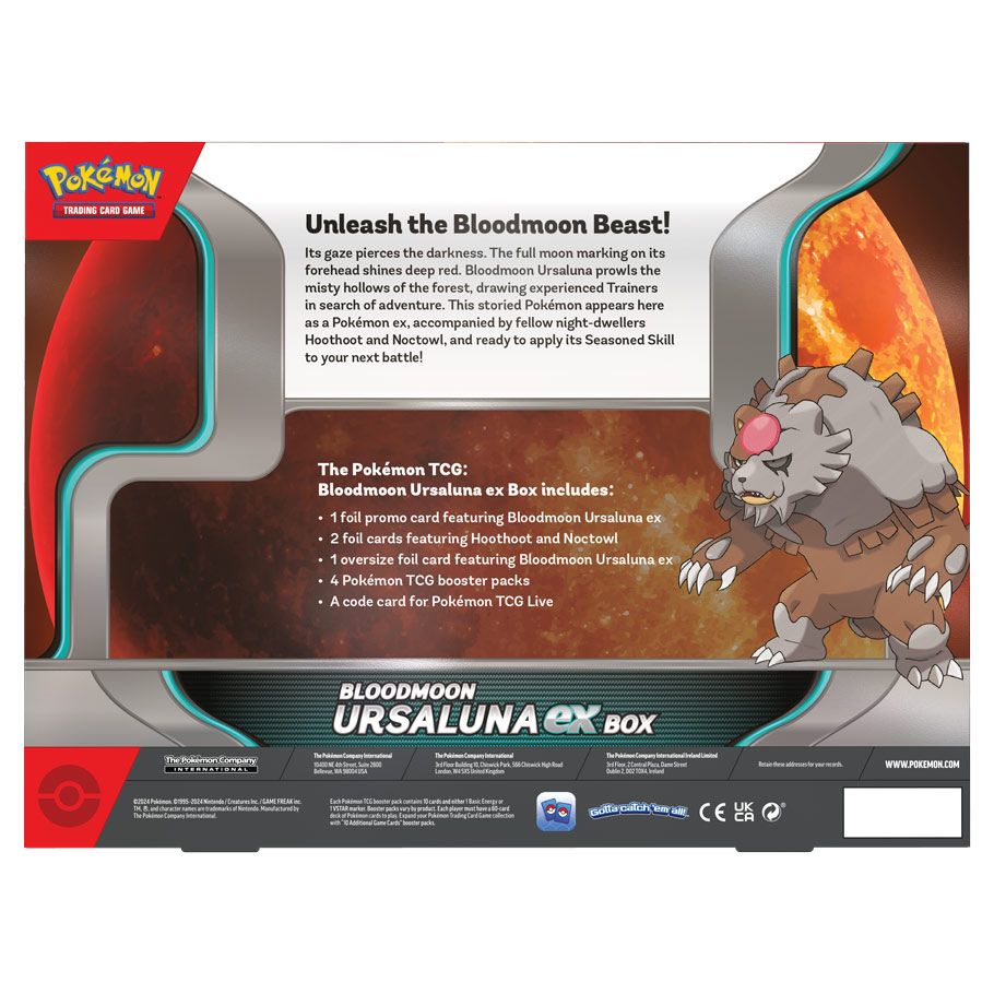 Pokémon Tcg: Bloodmoon Ursaluna Ex Box