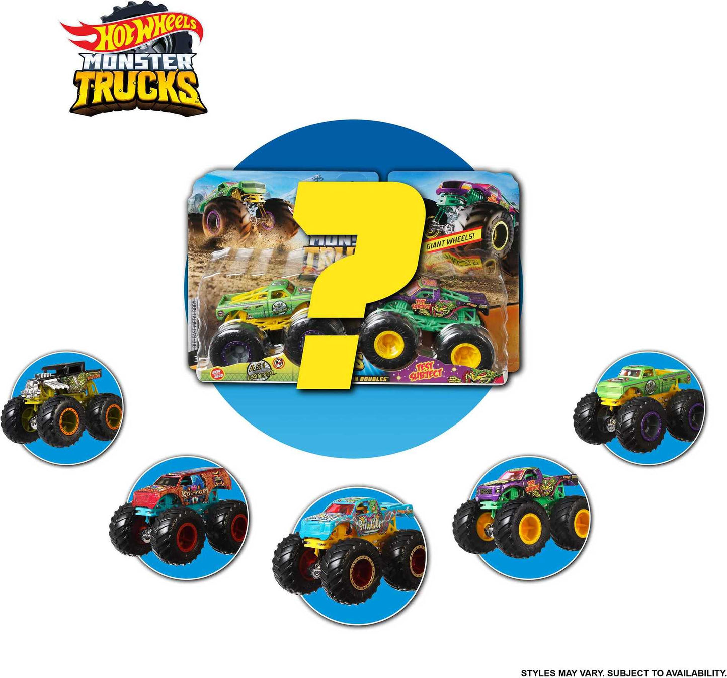 HW Monster Truck 2pk Ast
