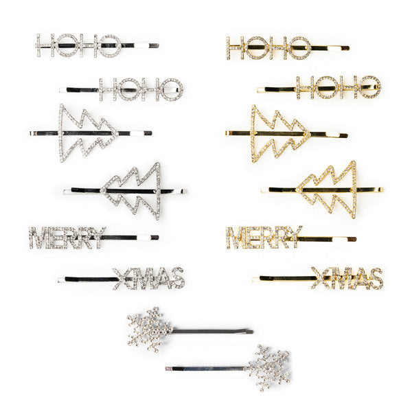 Christmas Bling Clips Assorted