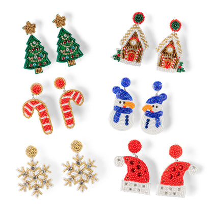 Holiday Beaded Earrings